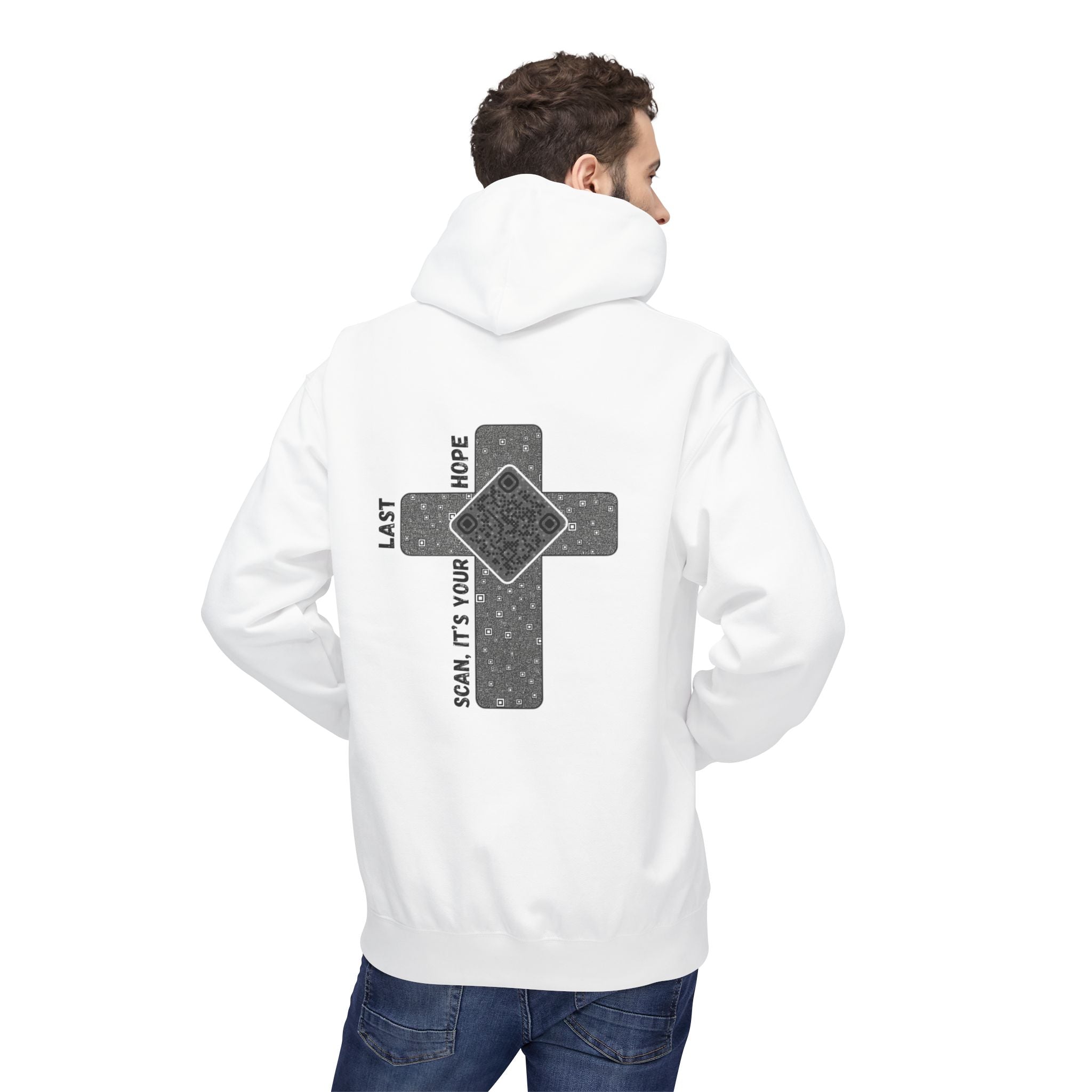 Faith QR Unisex Kangaroo Pockets Hoodie