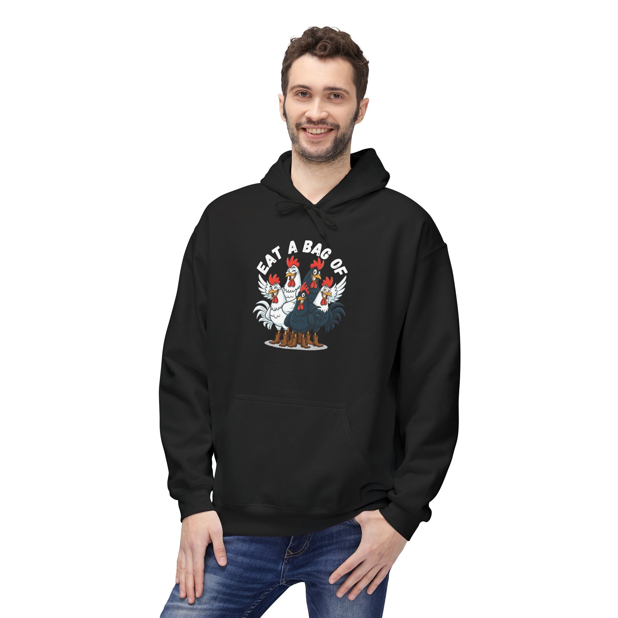 Eat a Bag of .... Funny Unisex Kangaroo Pockets Hoodie