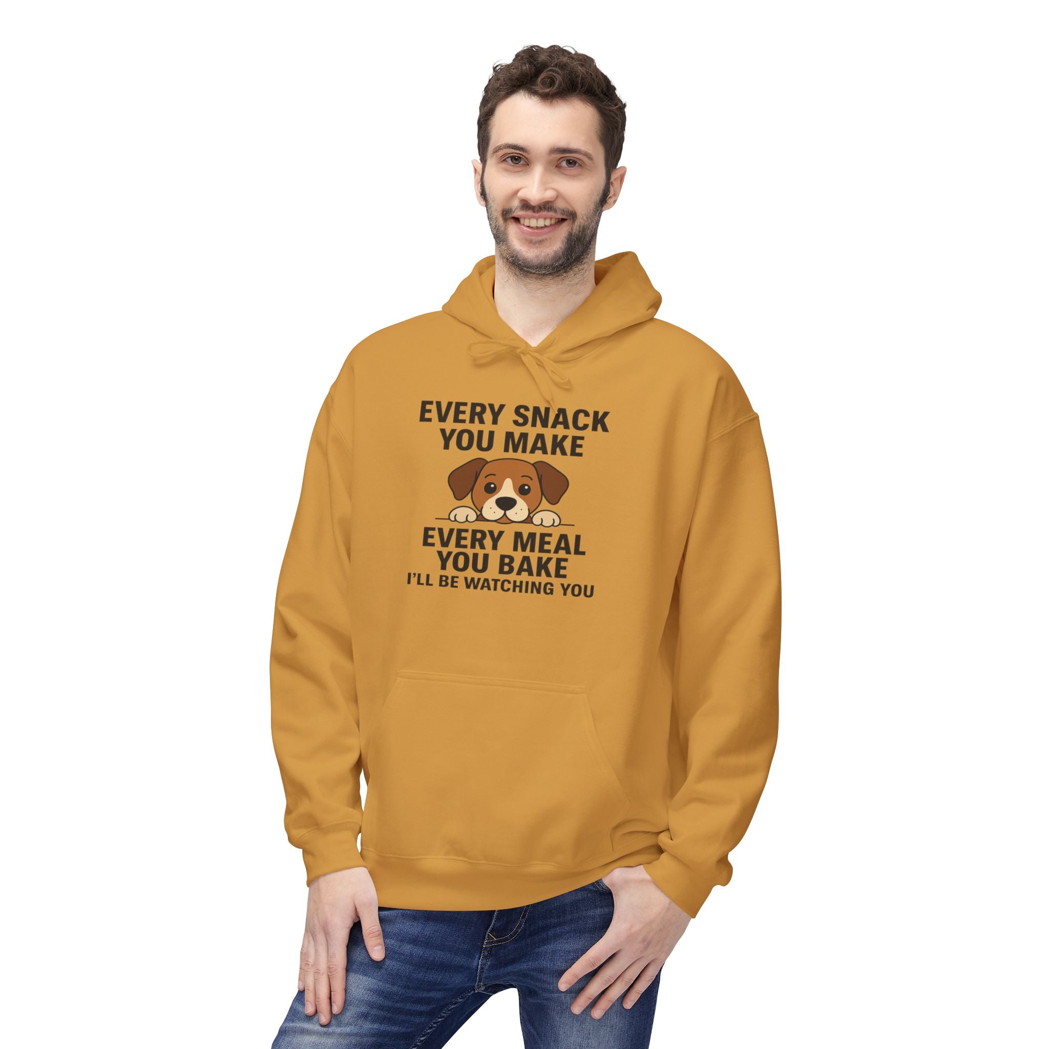Dog Watching You Unisex Kangaroo Pocket Hoodie