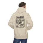 Scan For Nudes QR Man Kangaroo Pockets Hoodie