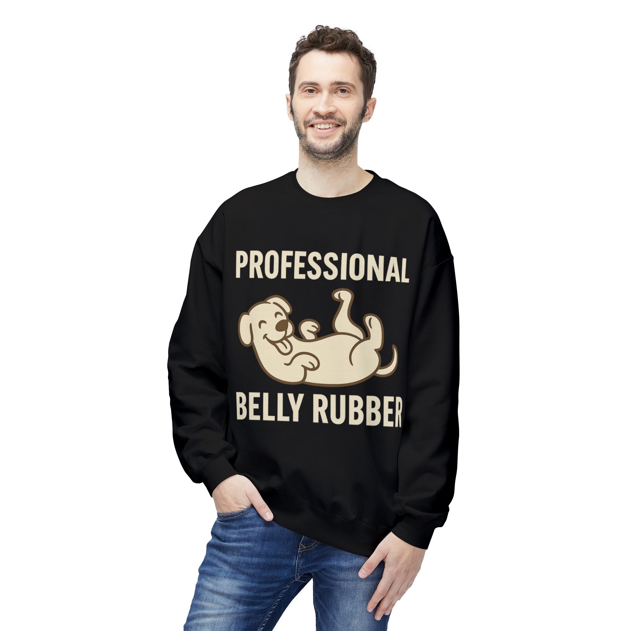 Dog Belly Rubber Unisex Sweatshirt