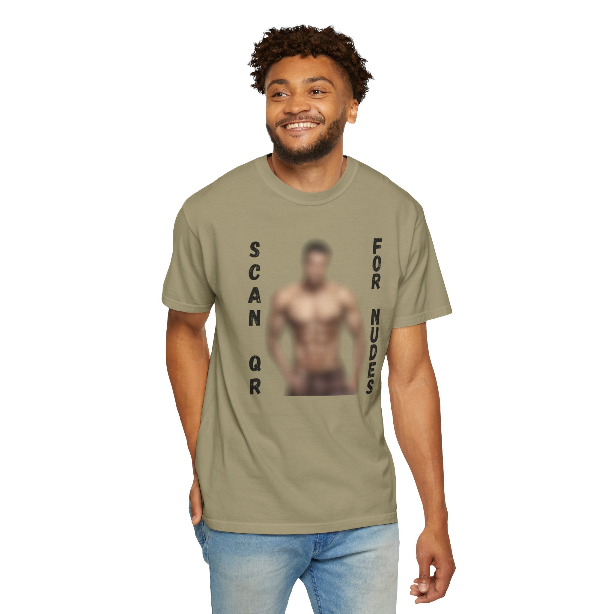 Scan For Nudes QR Man T-Shirt