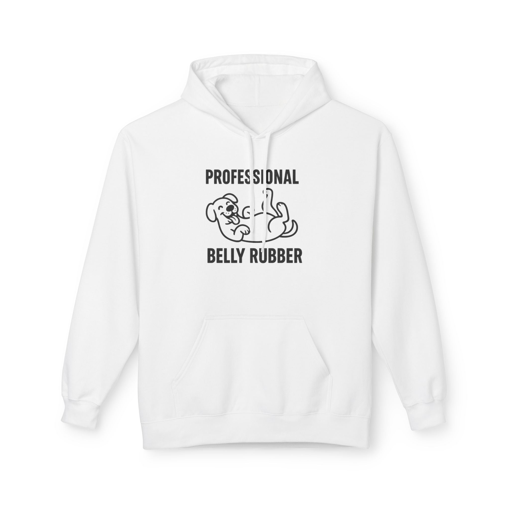 Dog Belly Rubber Unisex Kangaroo Pocket Hoodie