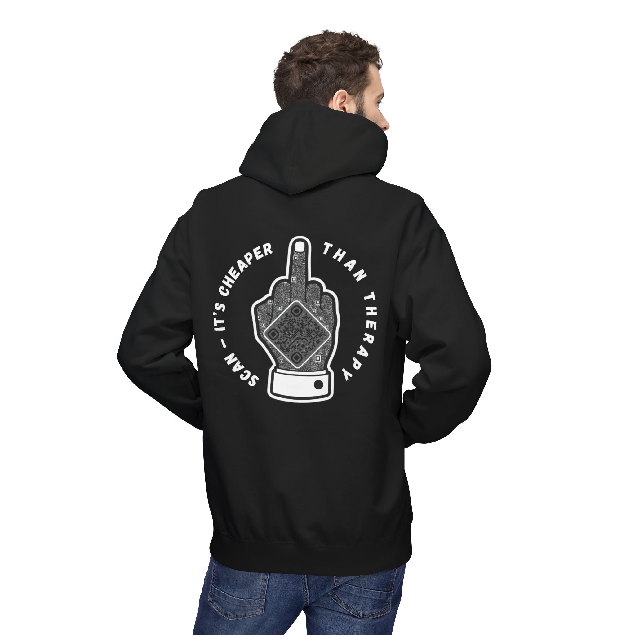 Attitude QR Unisex Kangaroo Pockets Hoodie