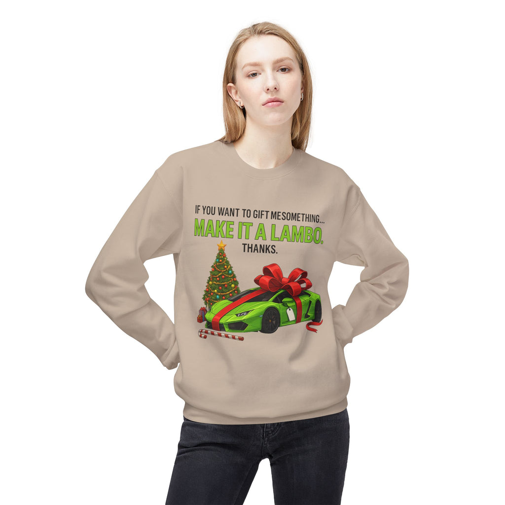 Christmas Gift Make It Lambo Unisex Sweatshirt
