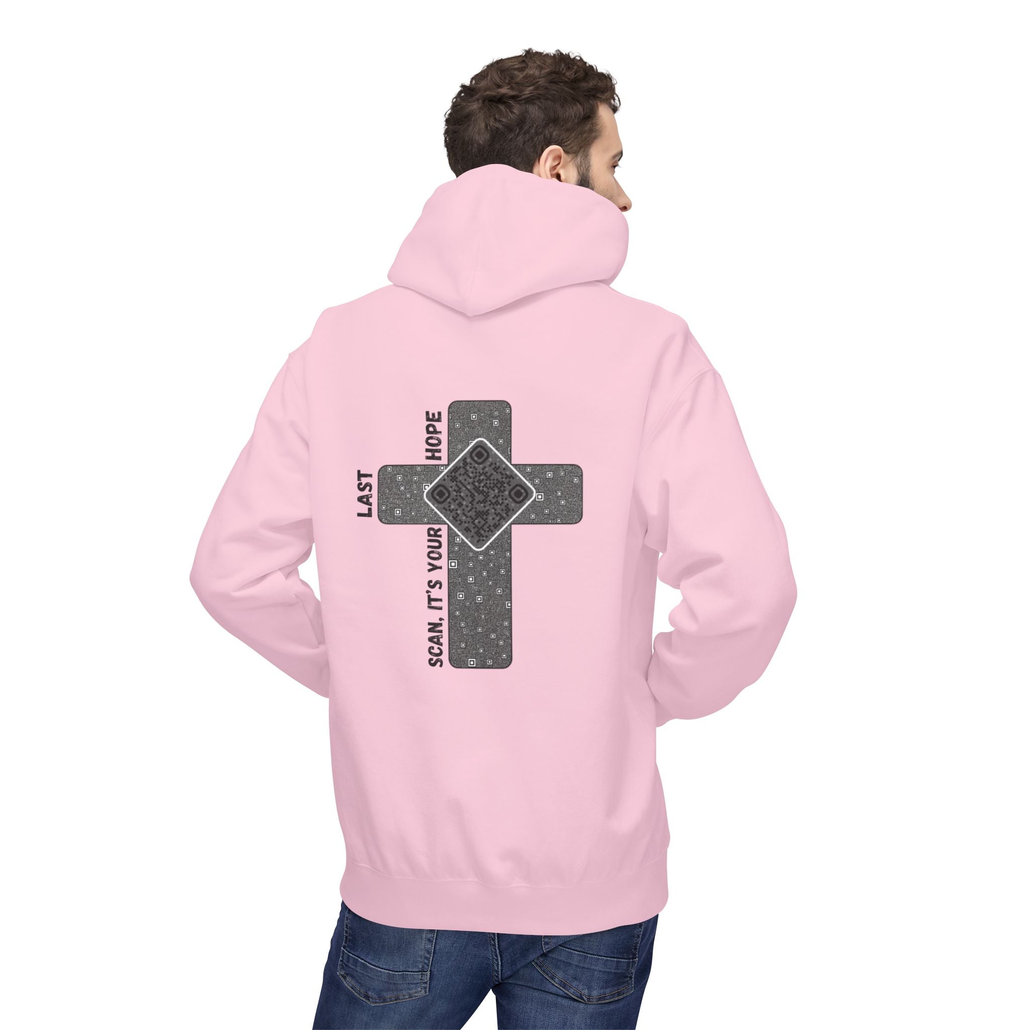 Faith QR Unisex Kangaroo Pockets Hoodie