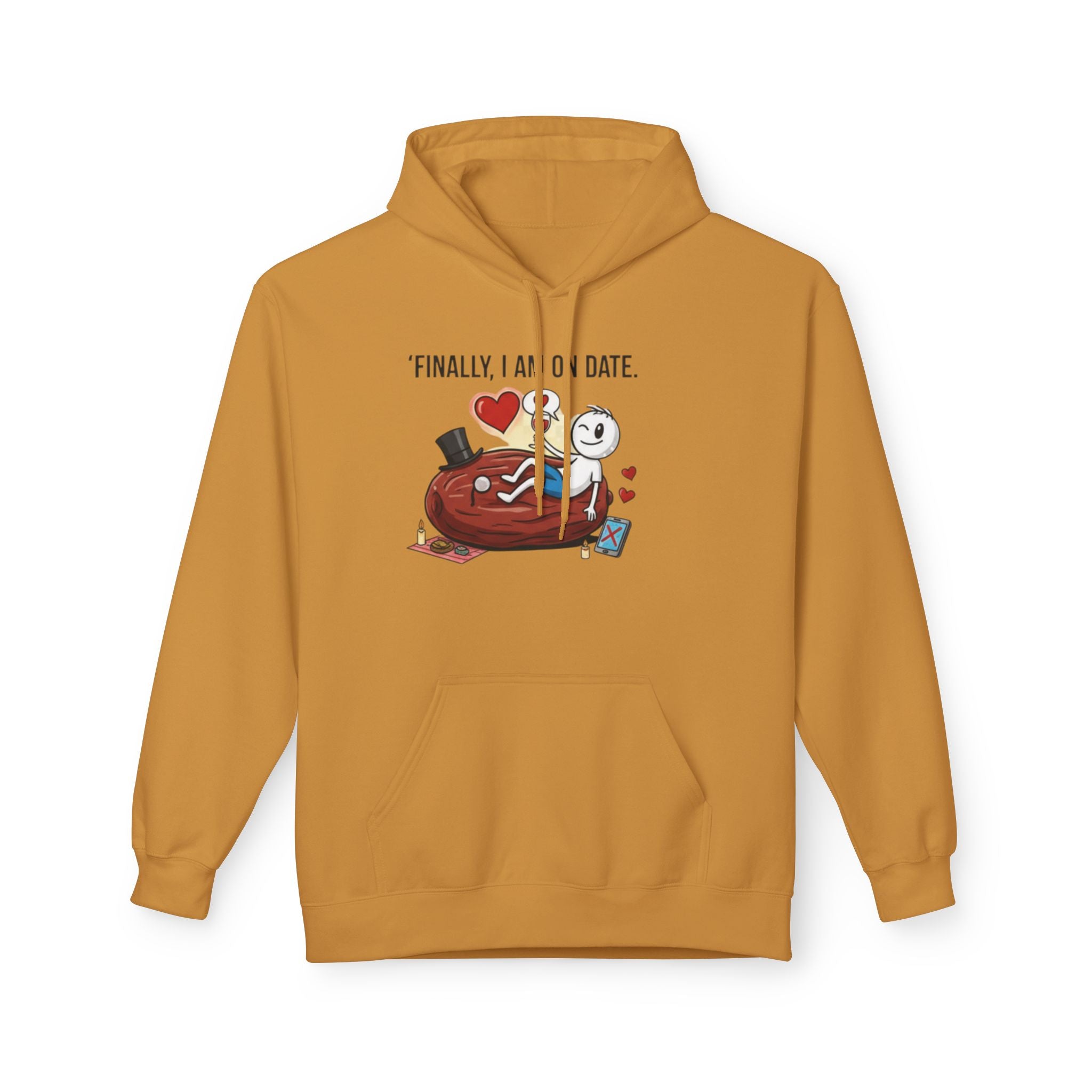Finally On Date Man Kangaroo Pockets Hoodie
