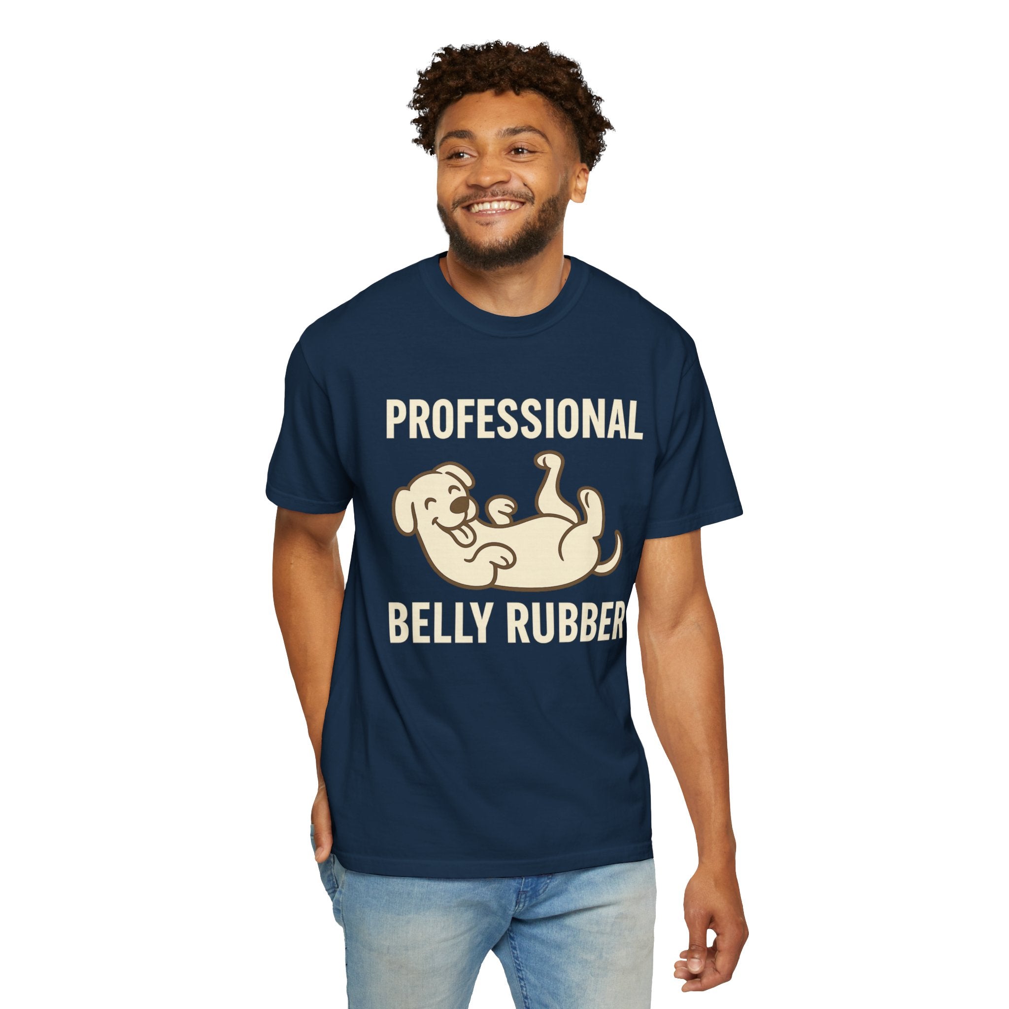 Dog Belly Rubber Unisex T-Shirt