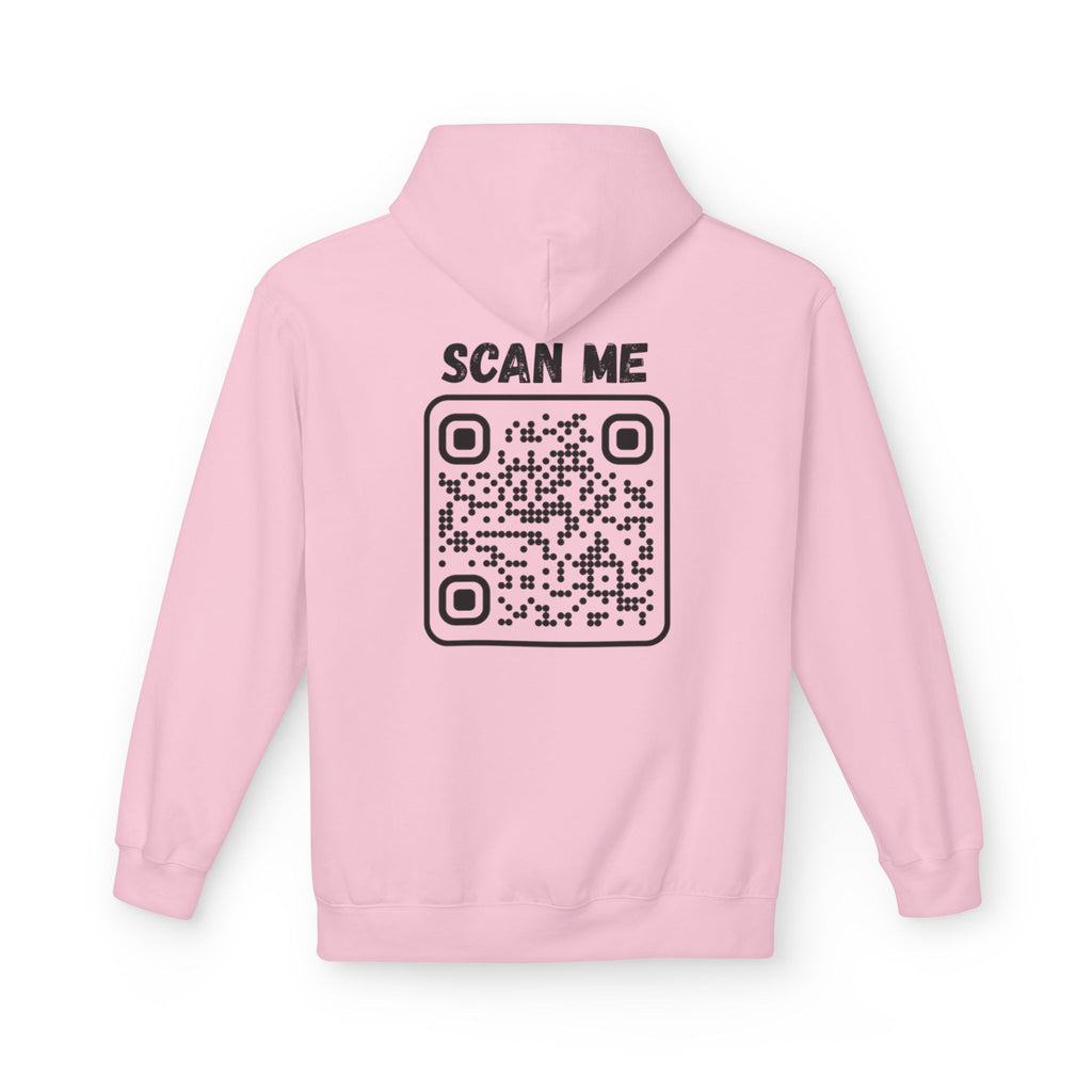 Scan For Nudes QR Man Kangaroo Pockets Hoodie
