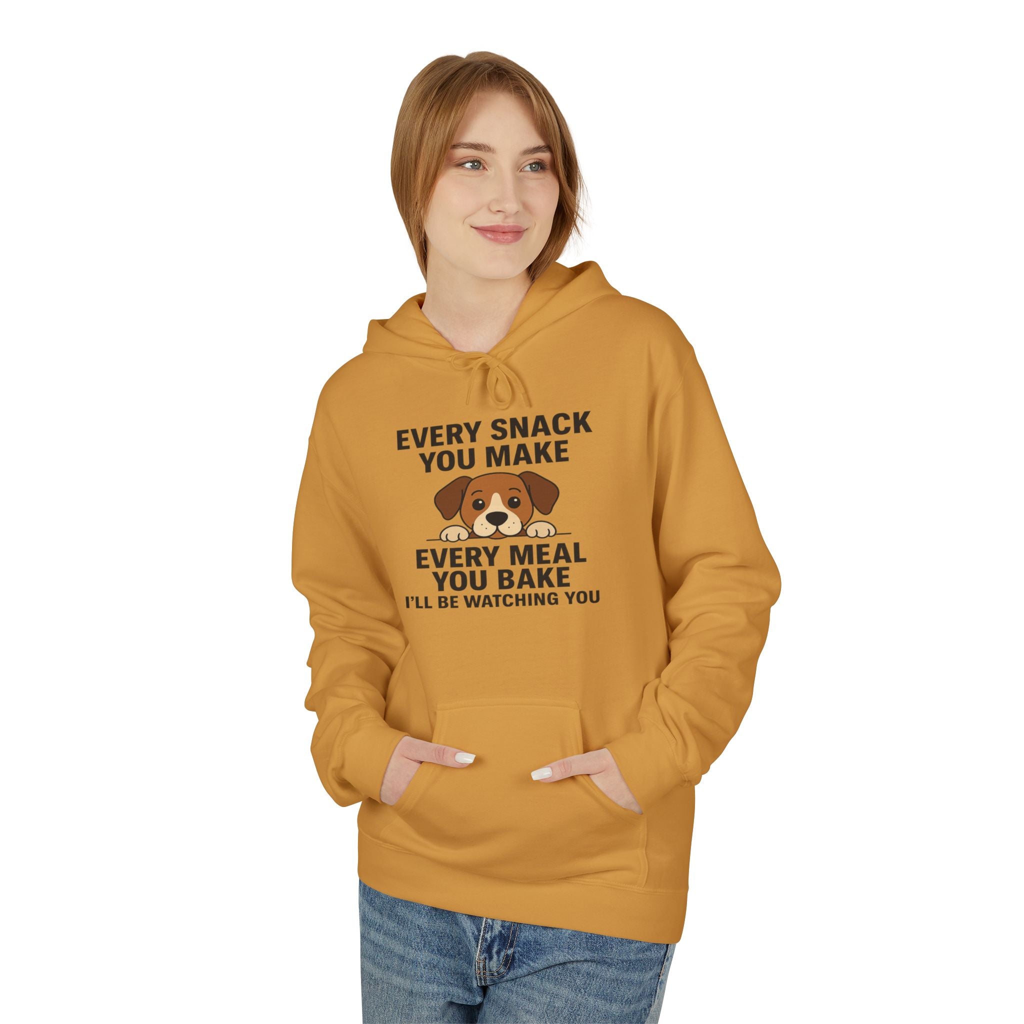 Dog Watching You Unisex Kangaroo Pocket Hoodie