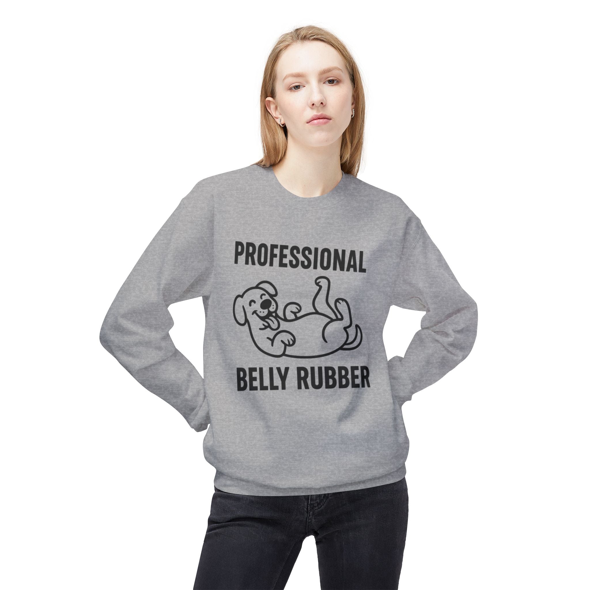 Dog Belly Rubber Unisex Sweatshirt