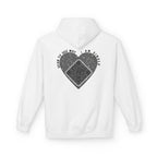 Heart QR Unisex Kangaroo Pockets Hoodie