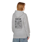Scan For Nudes QR Woman Kangaroo Pockets Hoodie