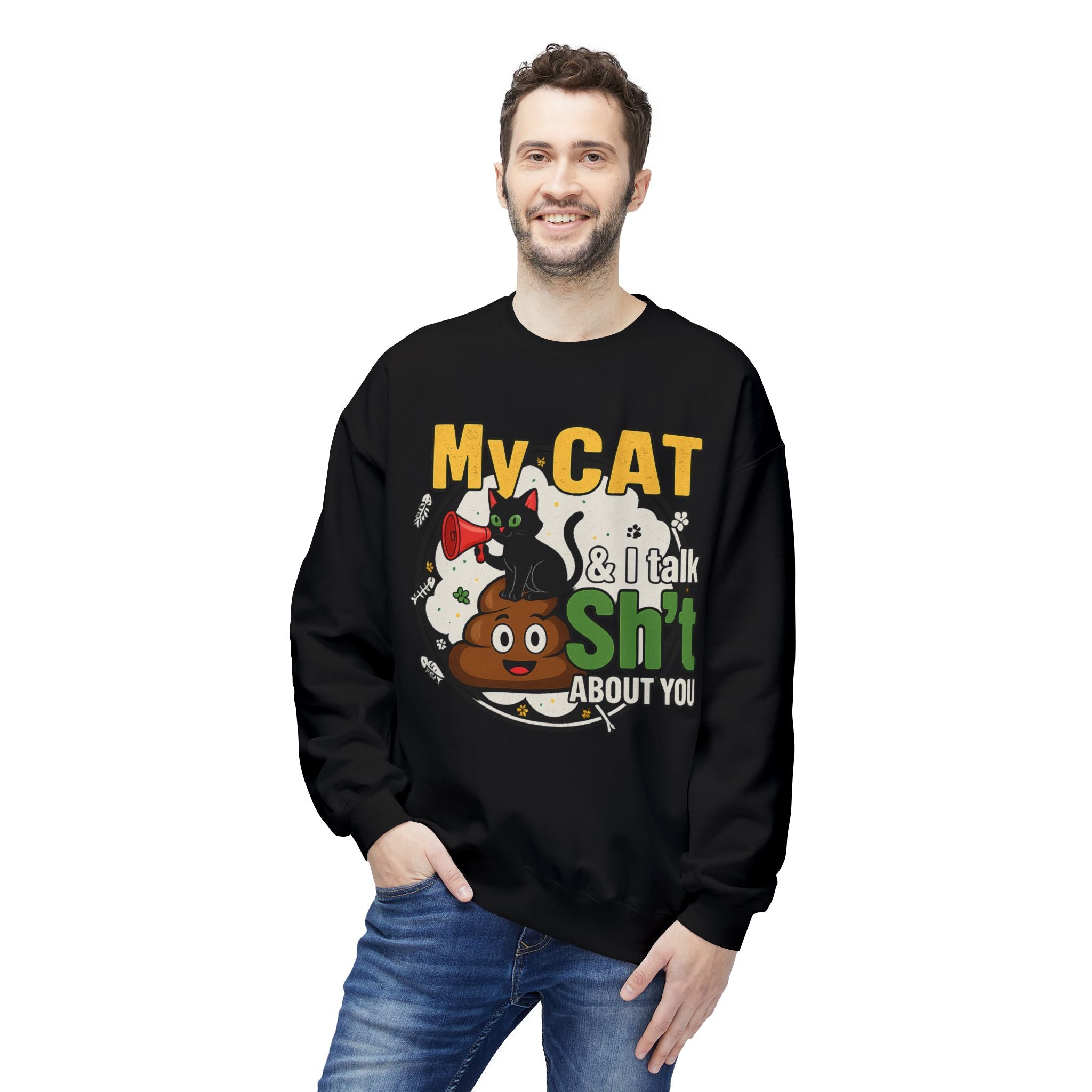 Cat Talk Sh*t Unisex Sweatshirt