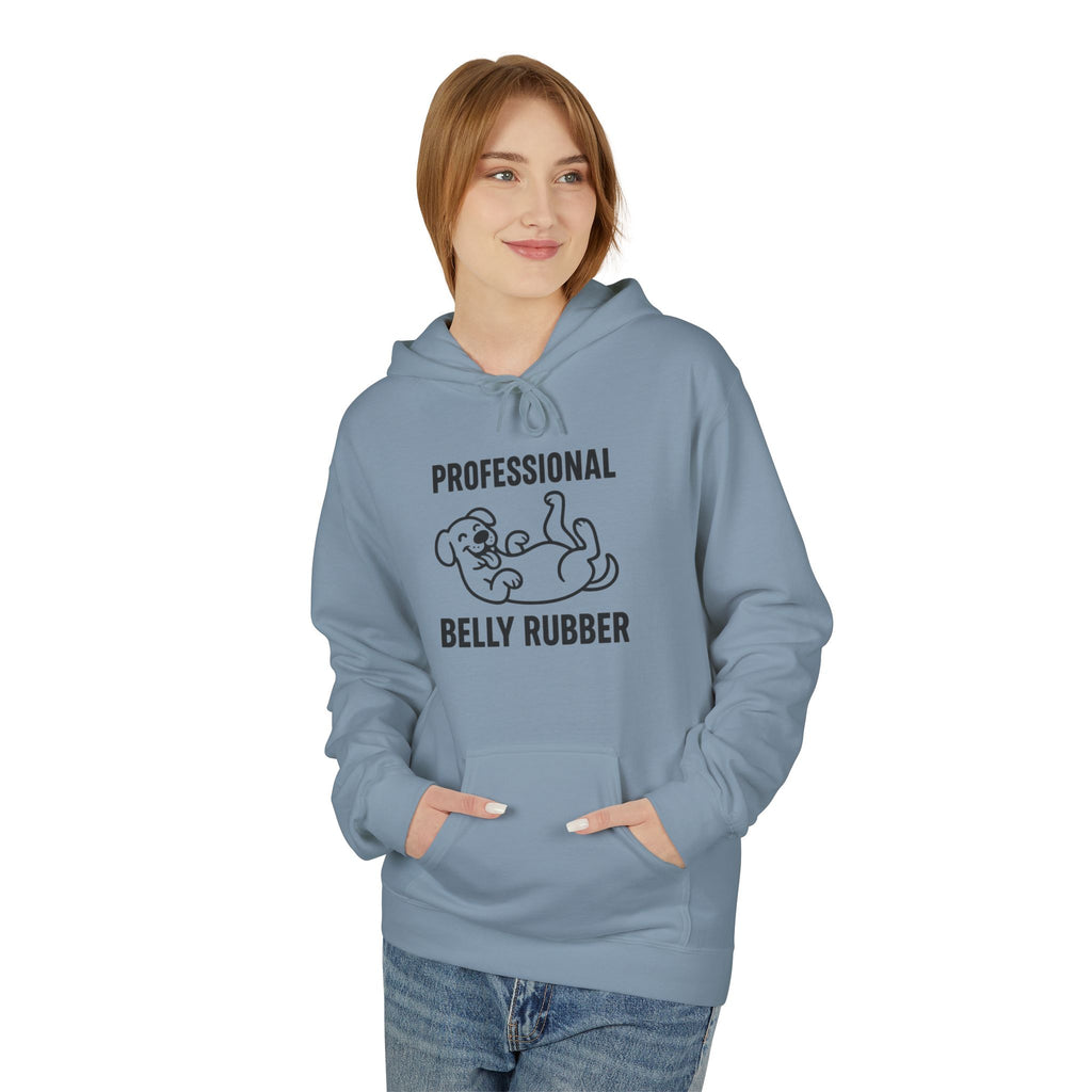 Dog Belly Rubber Unisex Kangaroo Pocket Hoodie