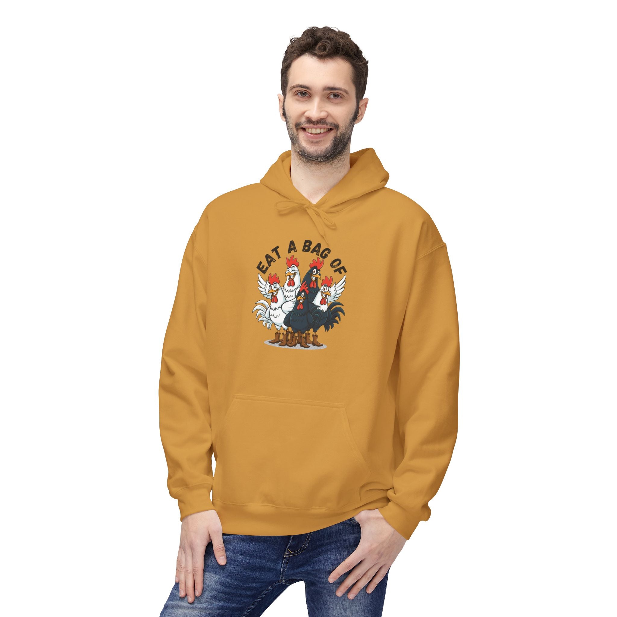 Eat a Bag of .... Funny Unisex Kangaroo Pockets Hoodie