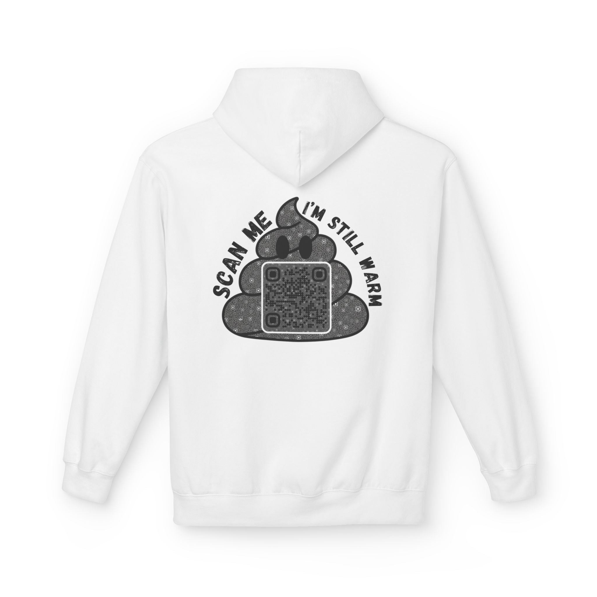 Poop QR Unisex Kangaroo Pockets Hoodie
