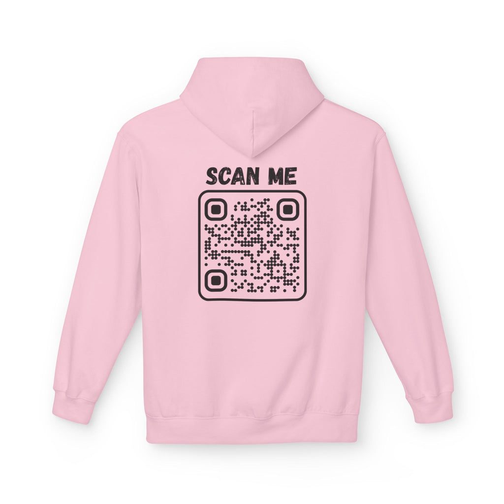 Scan For Nudes QR Woman Kangaroo Pockets Hoodie