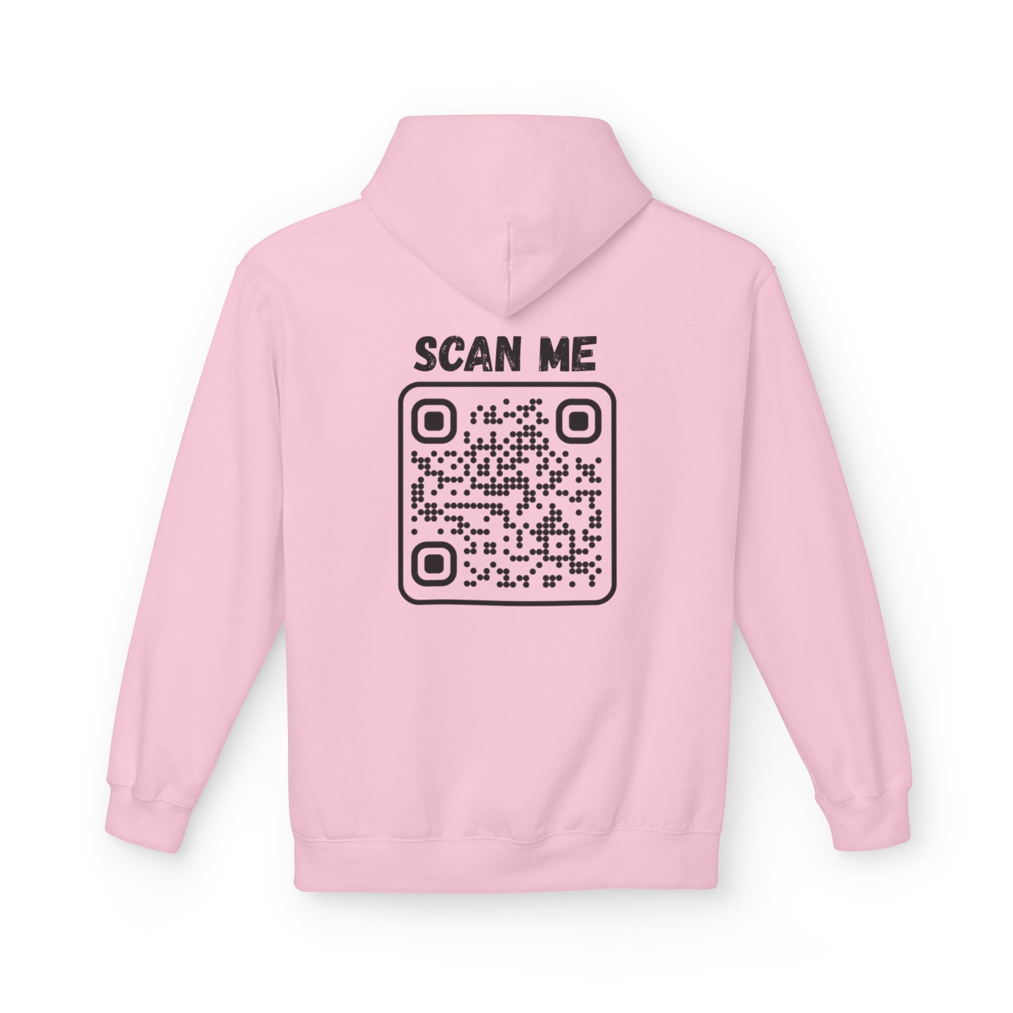 Scan For Nudes QR Woman Kangaroo Pockets Hoodie