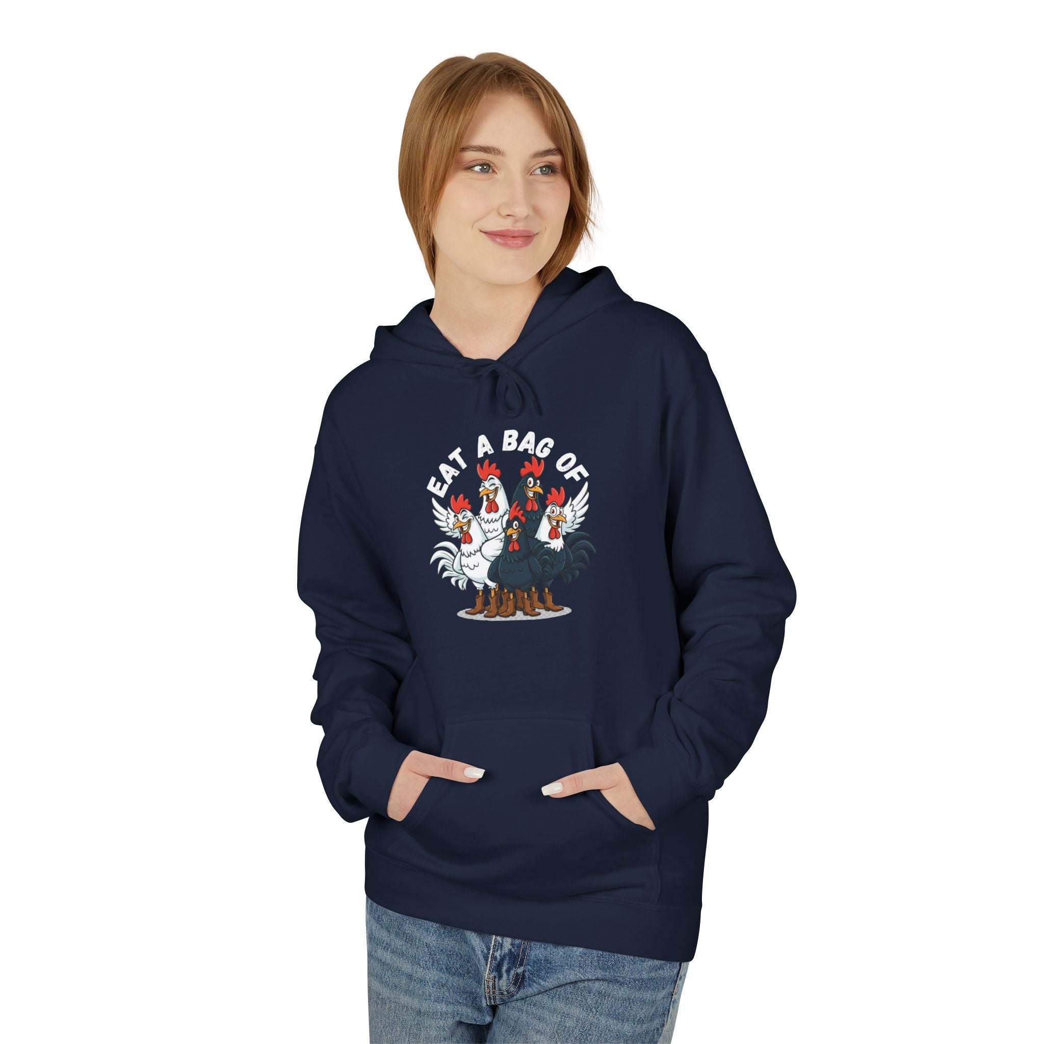 Eat a Bag of .... Funny Unisex Kangaroo Pockets Hoodie
