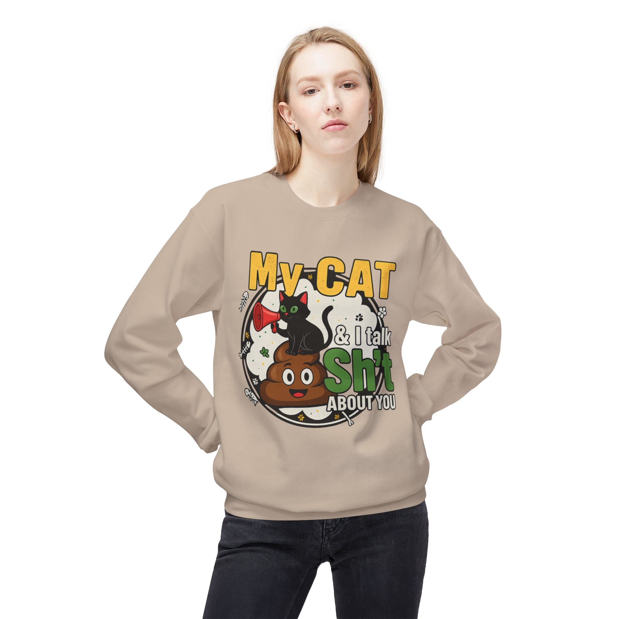 Cat Talk Sh*t Unisex Sweatshirt