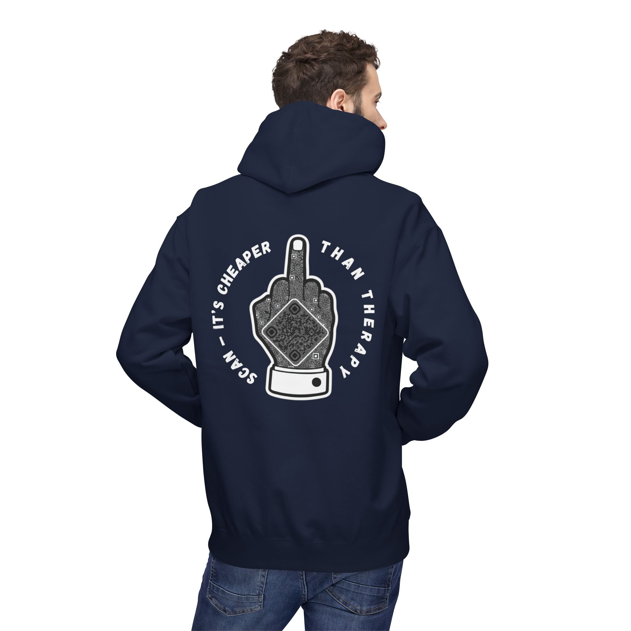 Attitude QR Unisex Kangaroo Pockets Hoodie