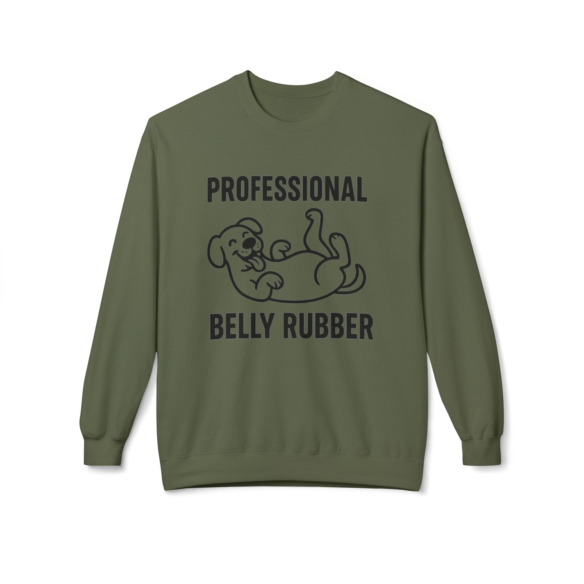 Dog Belly Rubber Unisex Sweatshirt