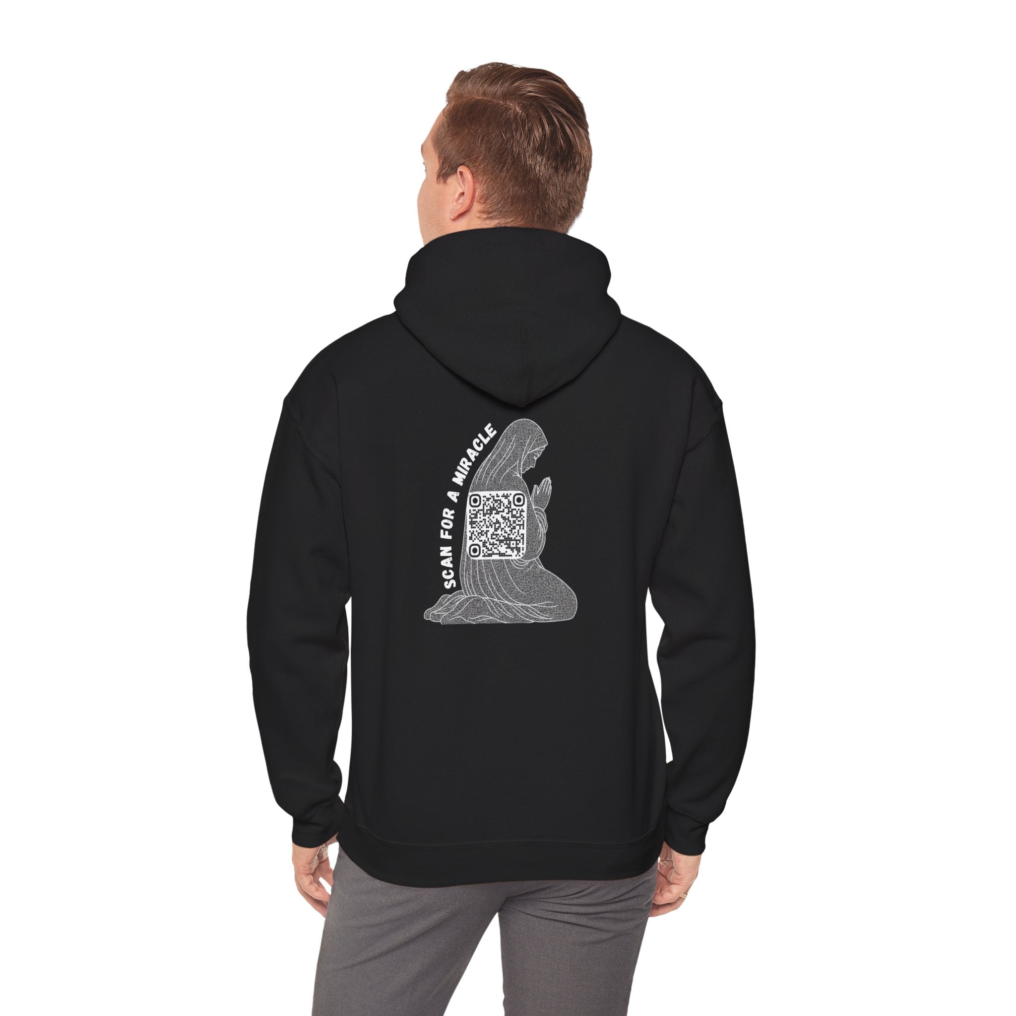 Miracle QR Unisex Kangaroo Pockets Hoodie
