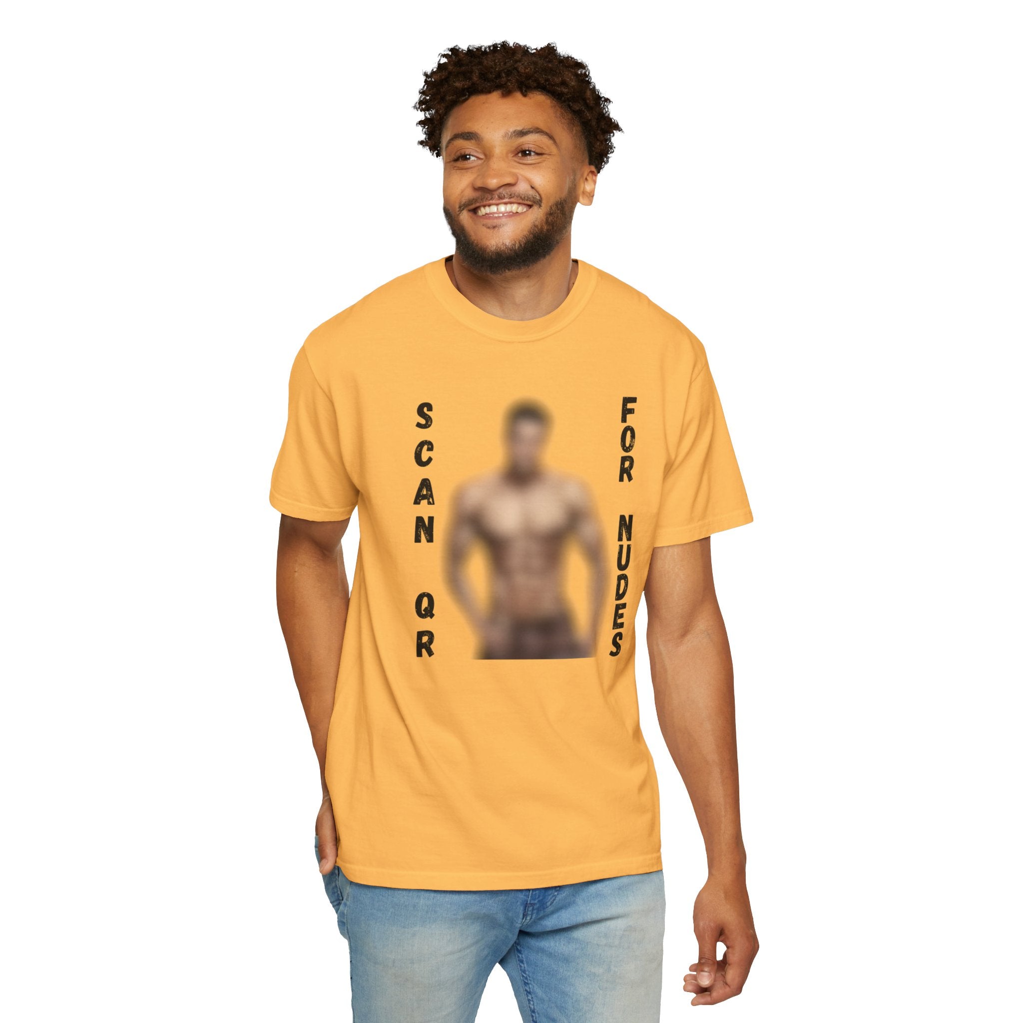 Scan For Nudes QR Man T-Shirt