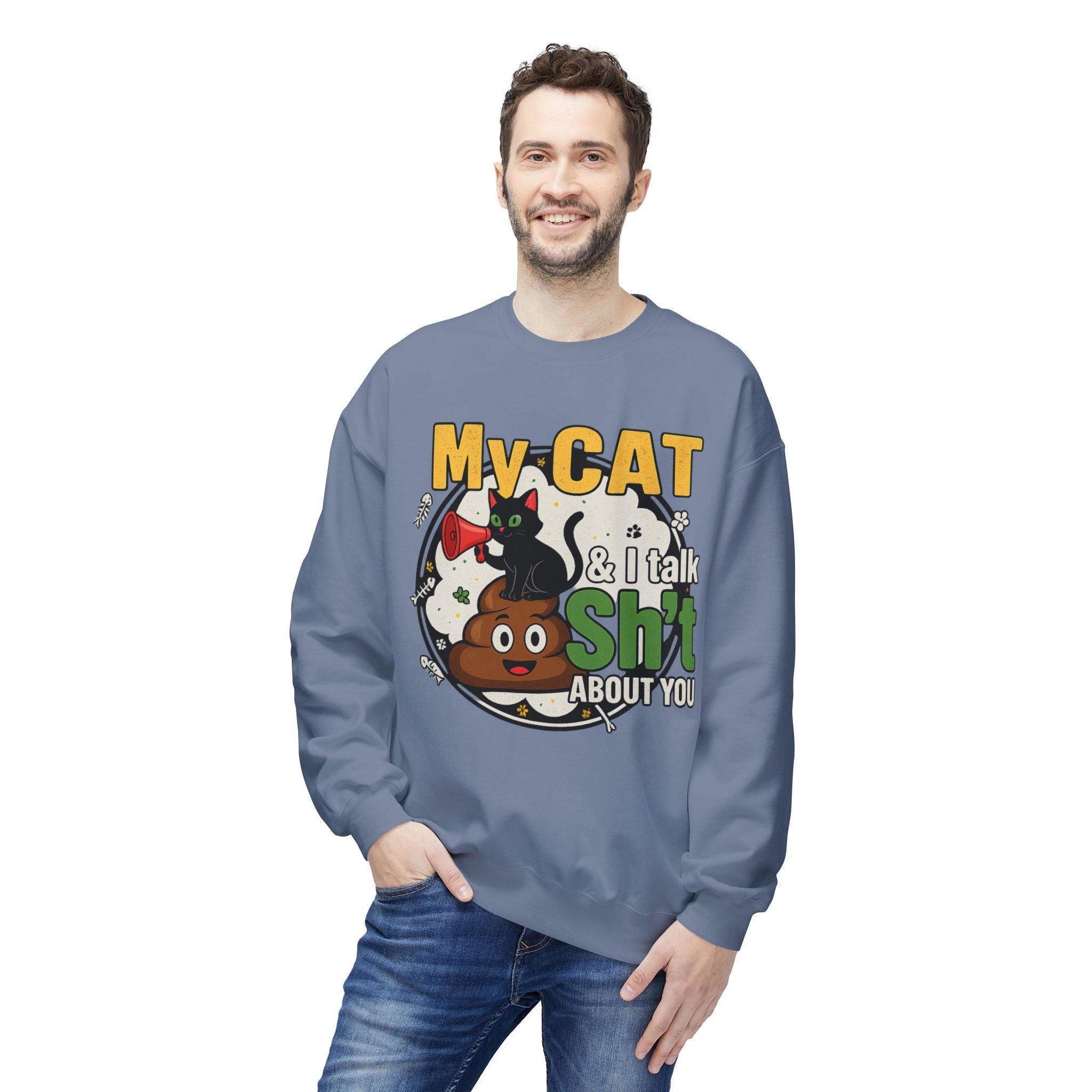 Cat Talk Sh*t Unisex Sweatshirt