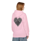 Heart QR Unisex Kangaroo Pockets Hoodie