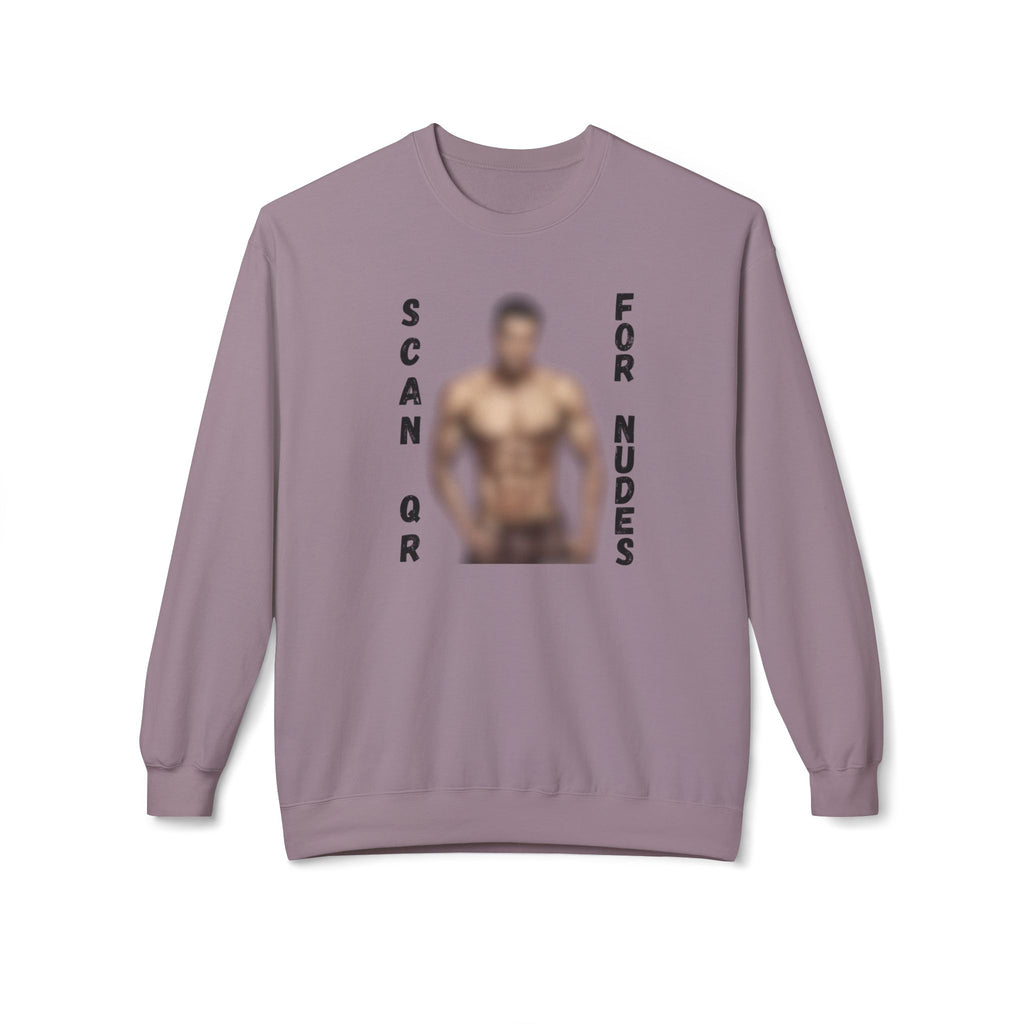 Scan For Nudes QR Man Sweatshirt