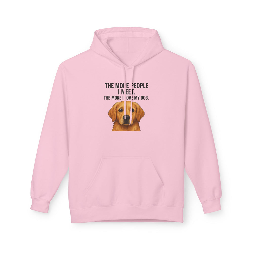 Love My Dog More Unisex Kangaroo Pocket Hoodie