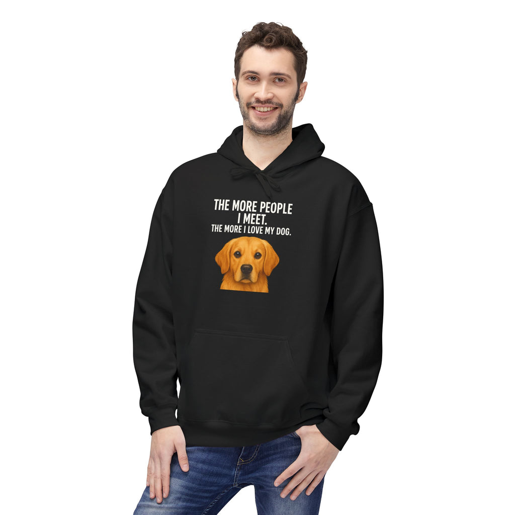 Love My Dog More Unisex Kangaroo Pocket Hoodie