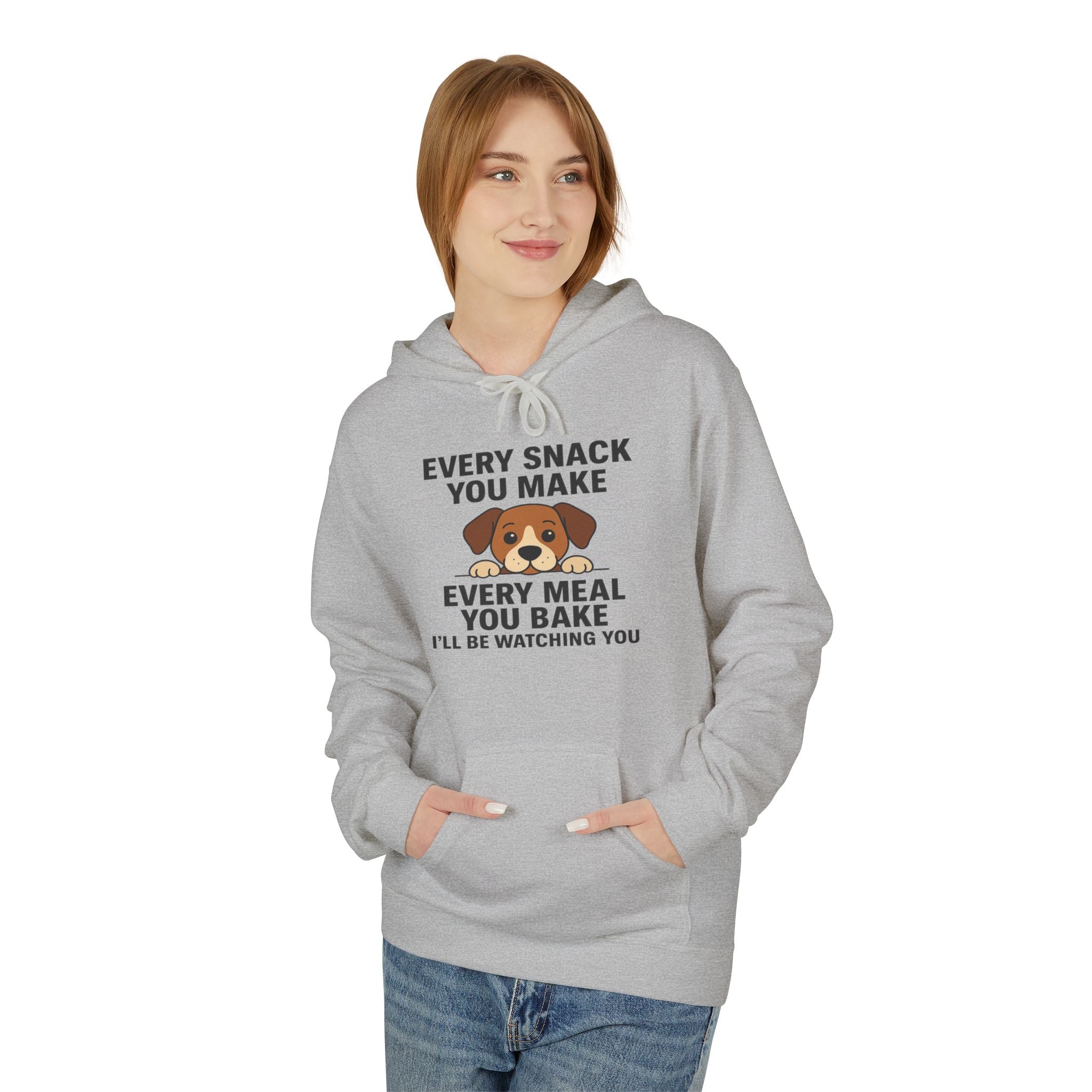Dog Watching You Unisex Kangaroo Pocket Hoodie