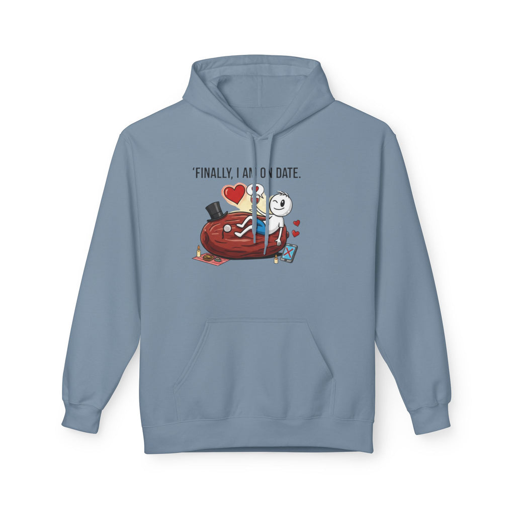 Finally On Date Man Kangaroo Pockets Hoodie
