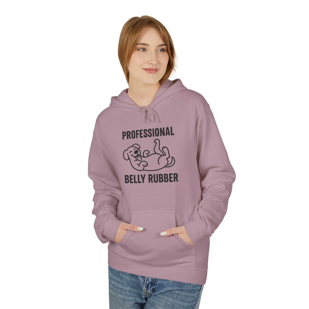 Dog Belly Rubber Unisex Kangaroo Pocket Hoodie