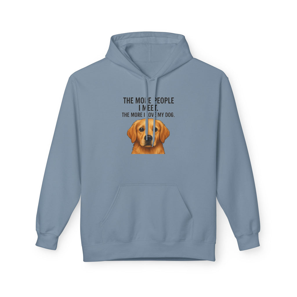 Love My Dog More Unisex Kangaroo Pocket Hoodie