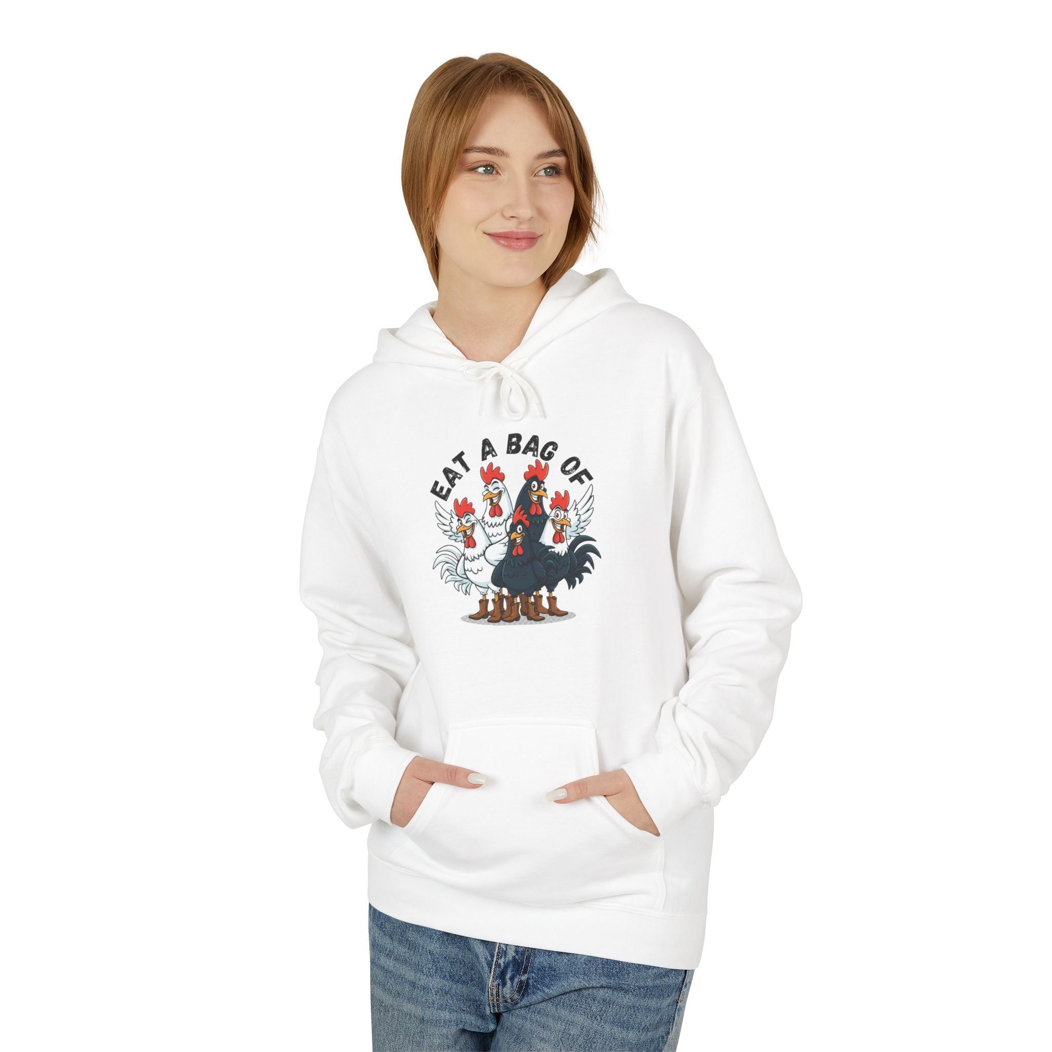 Eat a Bag of .... Funny Unisex Kangaroo Pockets Hoodie
