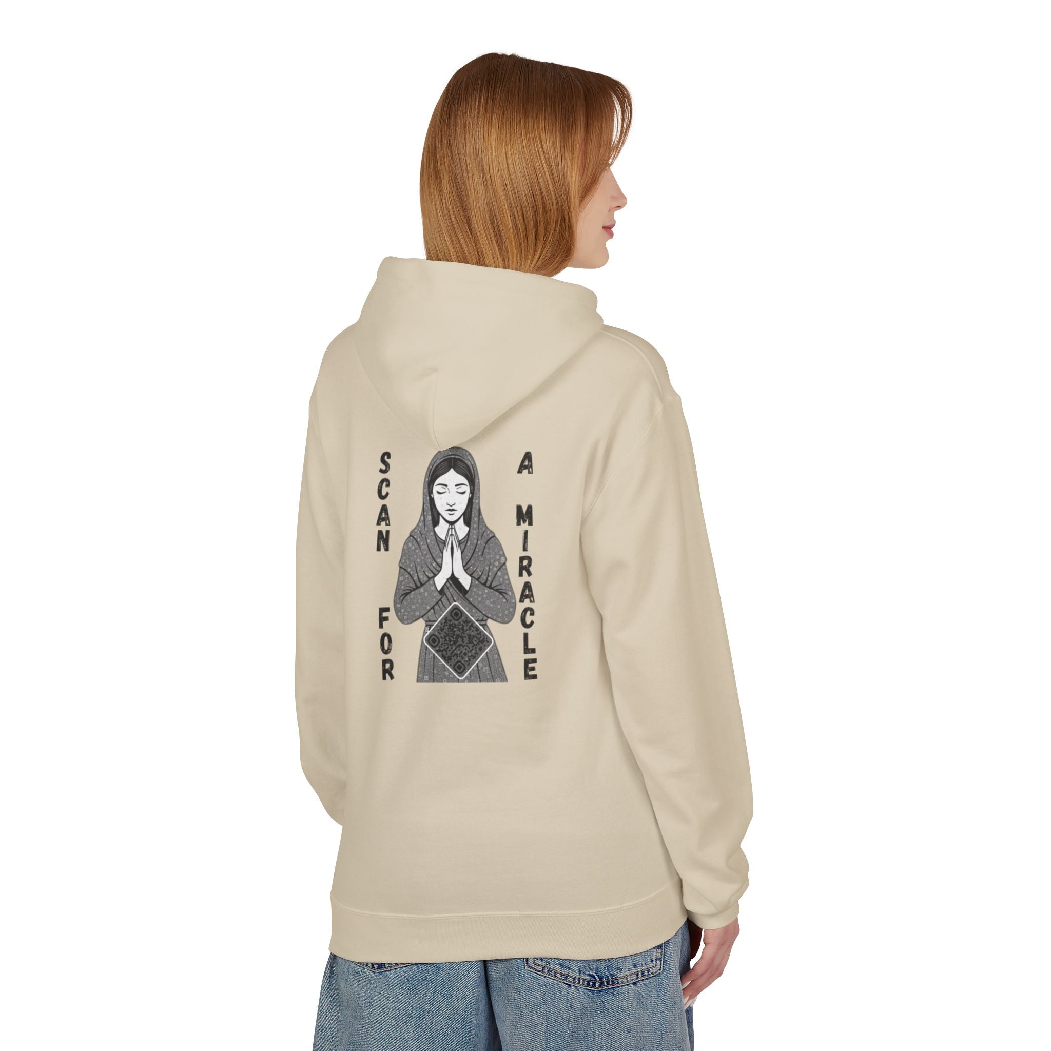 Miracle QR Unisex Kangaroo Pockets Hoodie