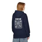 Scan For Nudes QR Woman Kangaroo Pockets Hoodie
