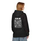 Scan For Nudes QR Woman Kangaroo Pockets Hoodie