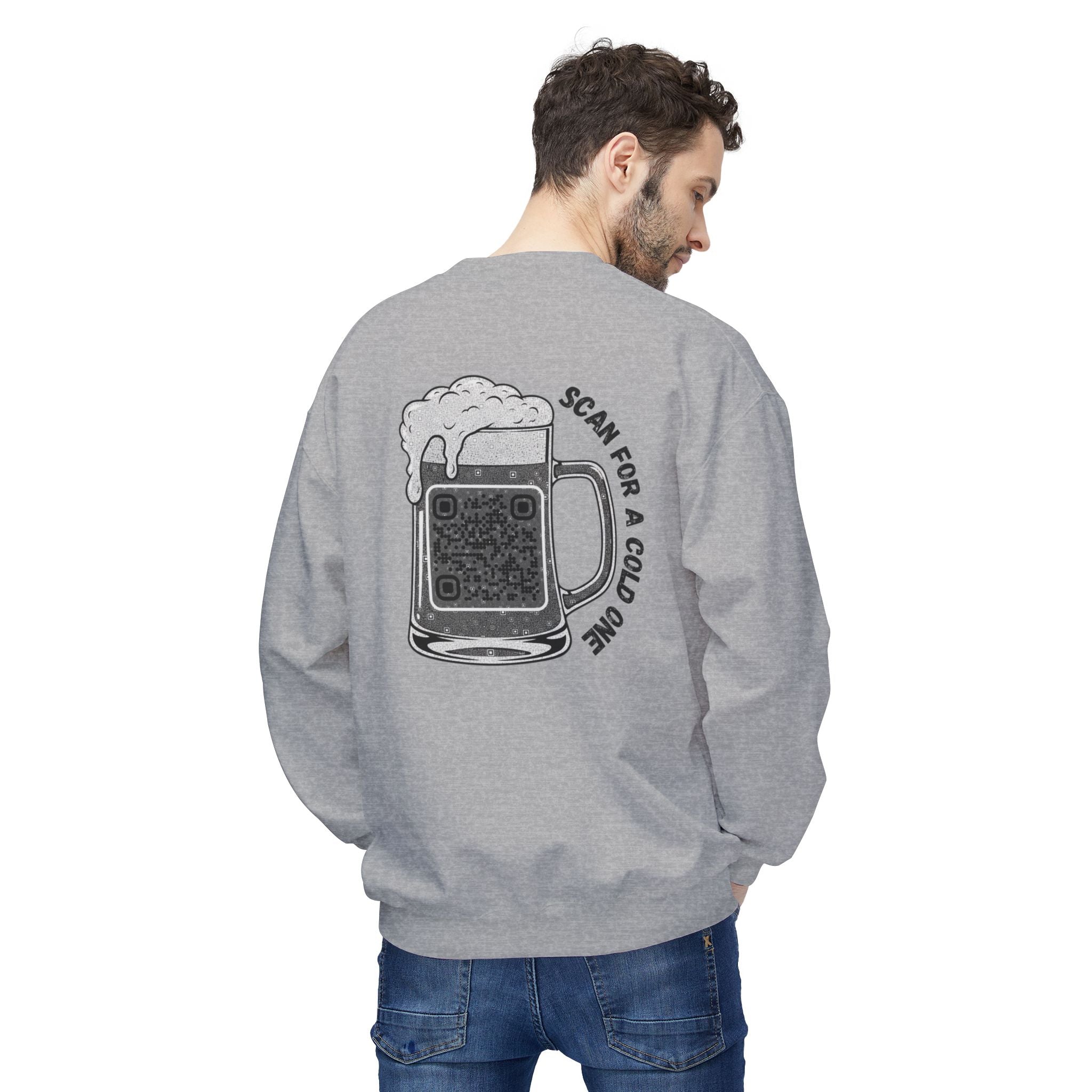 Beer Mug QR Unisex Sweatshirt