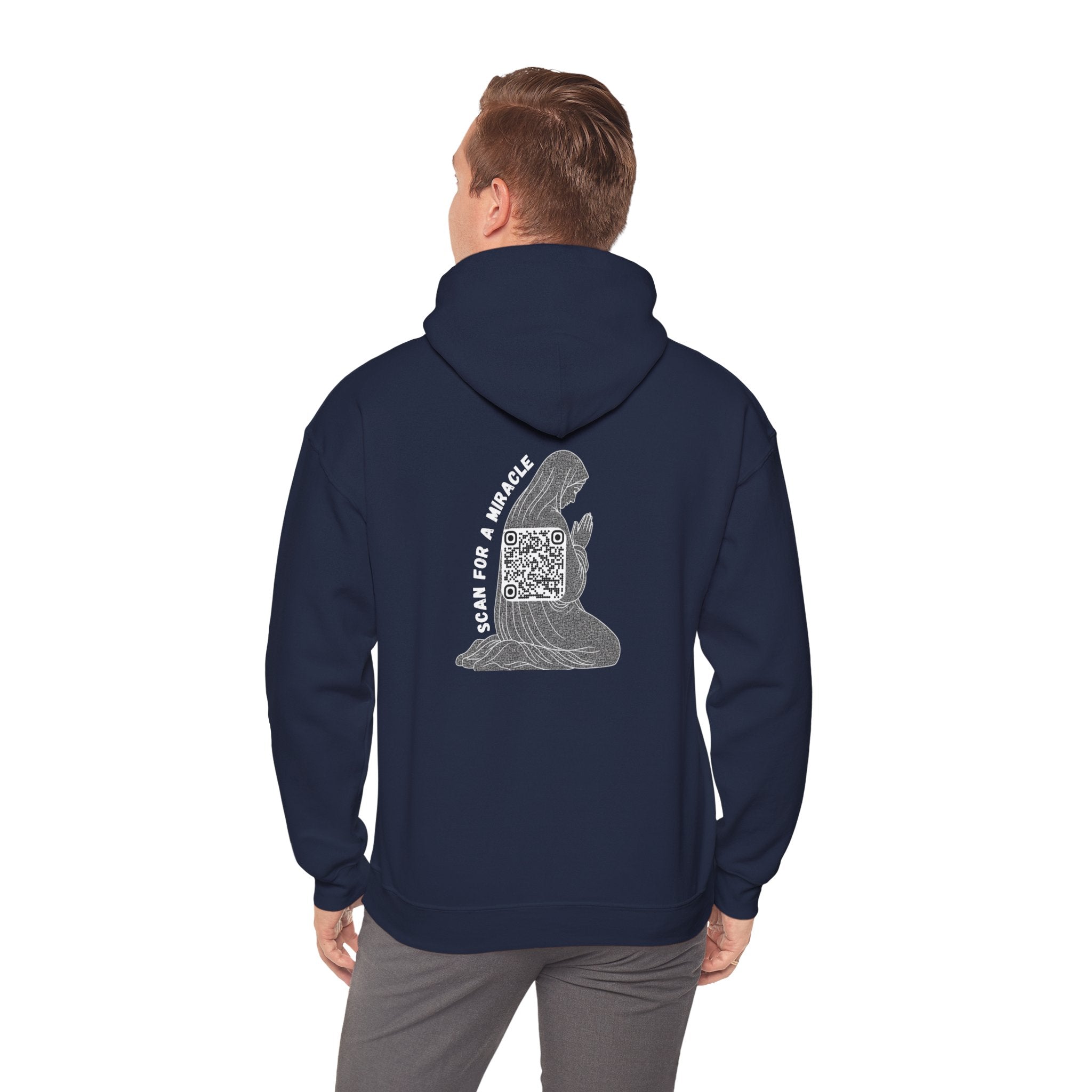 Miracle QR Unisex Kangaroo Pockets Hoodie