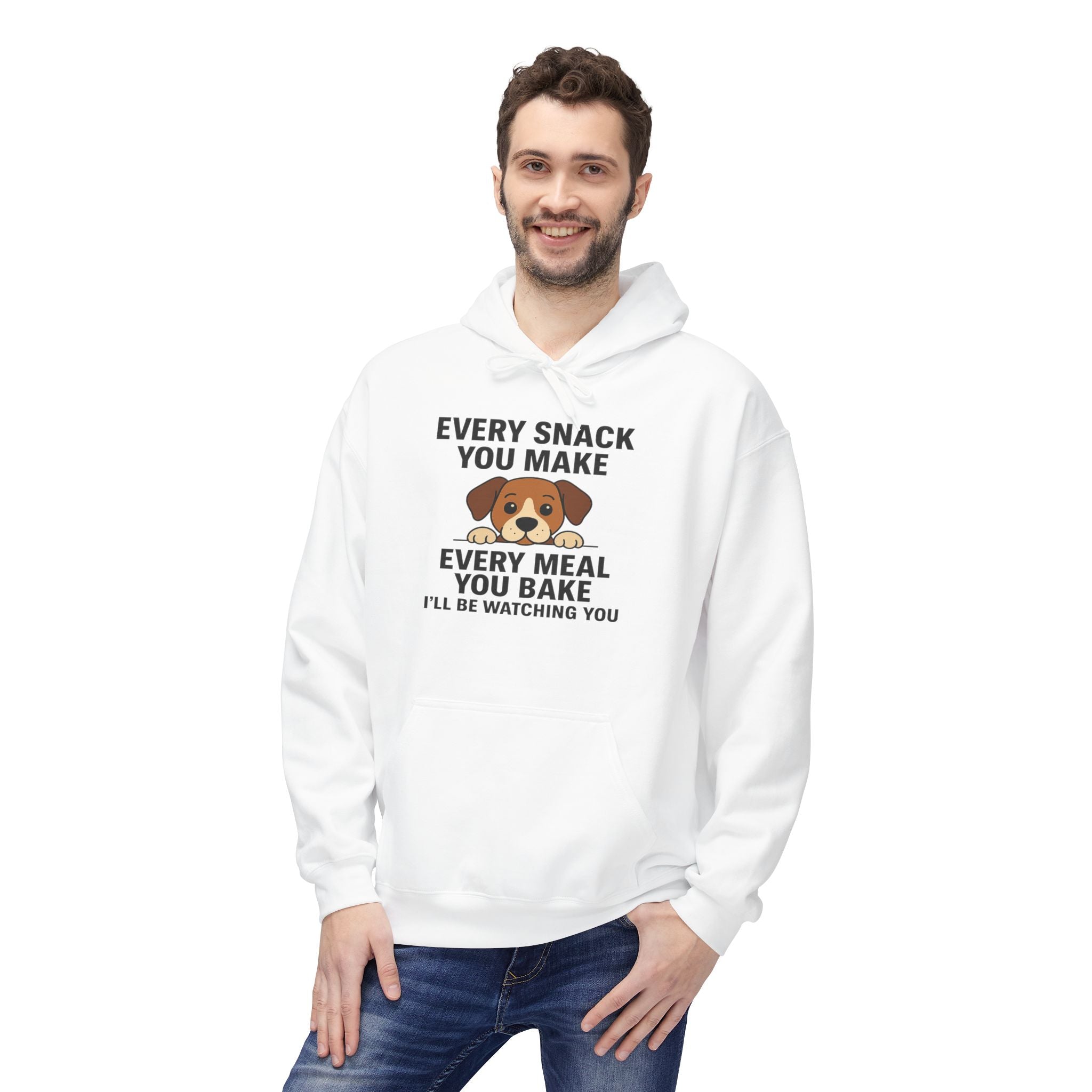 Dog Watching You Unisex Kangaroo Pocket Hoodie