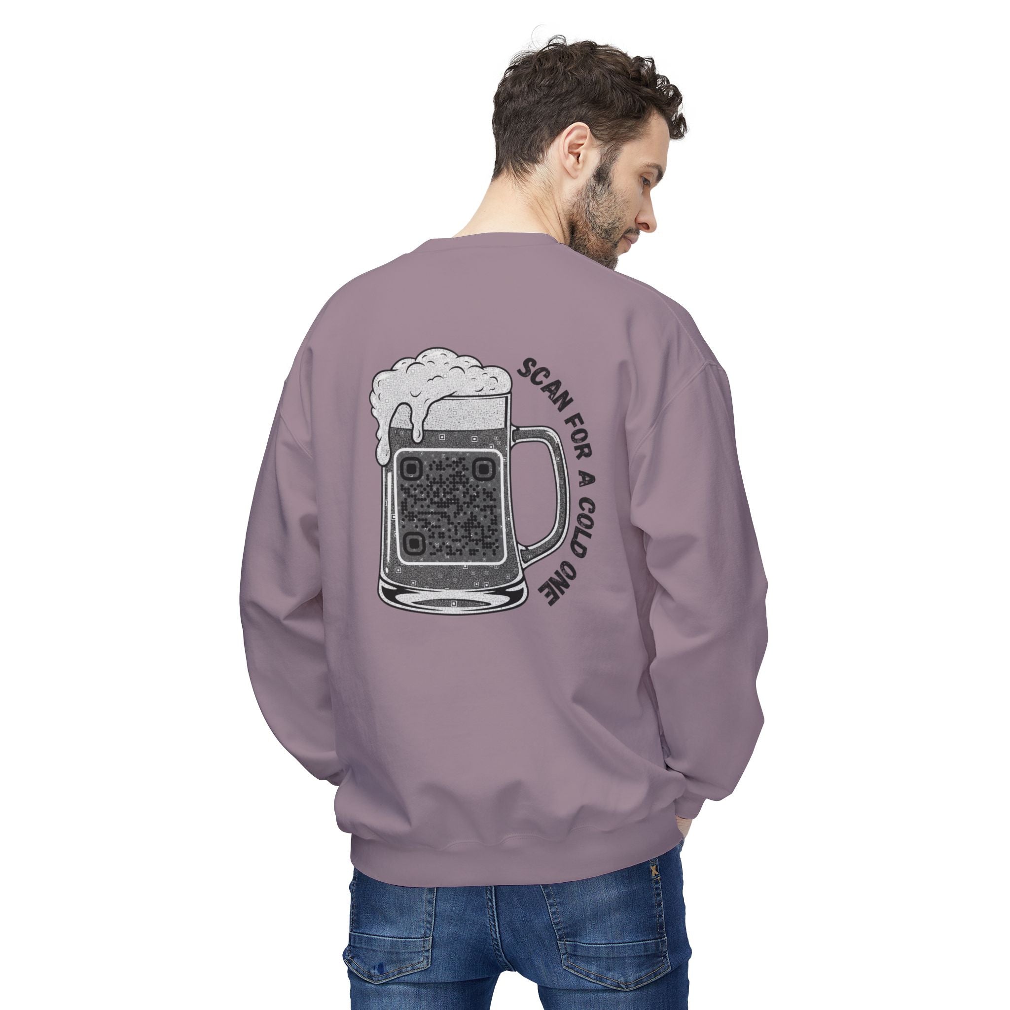 Beer Mug QR Unisex Sweatshirt