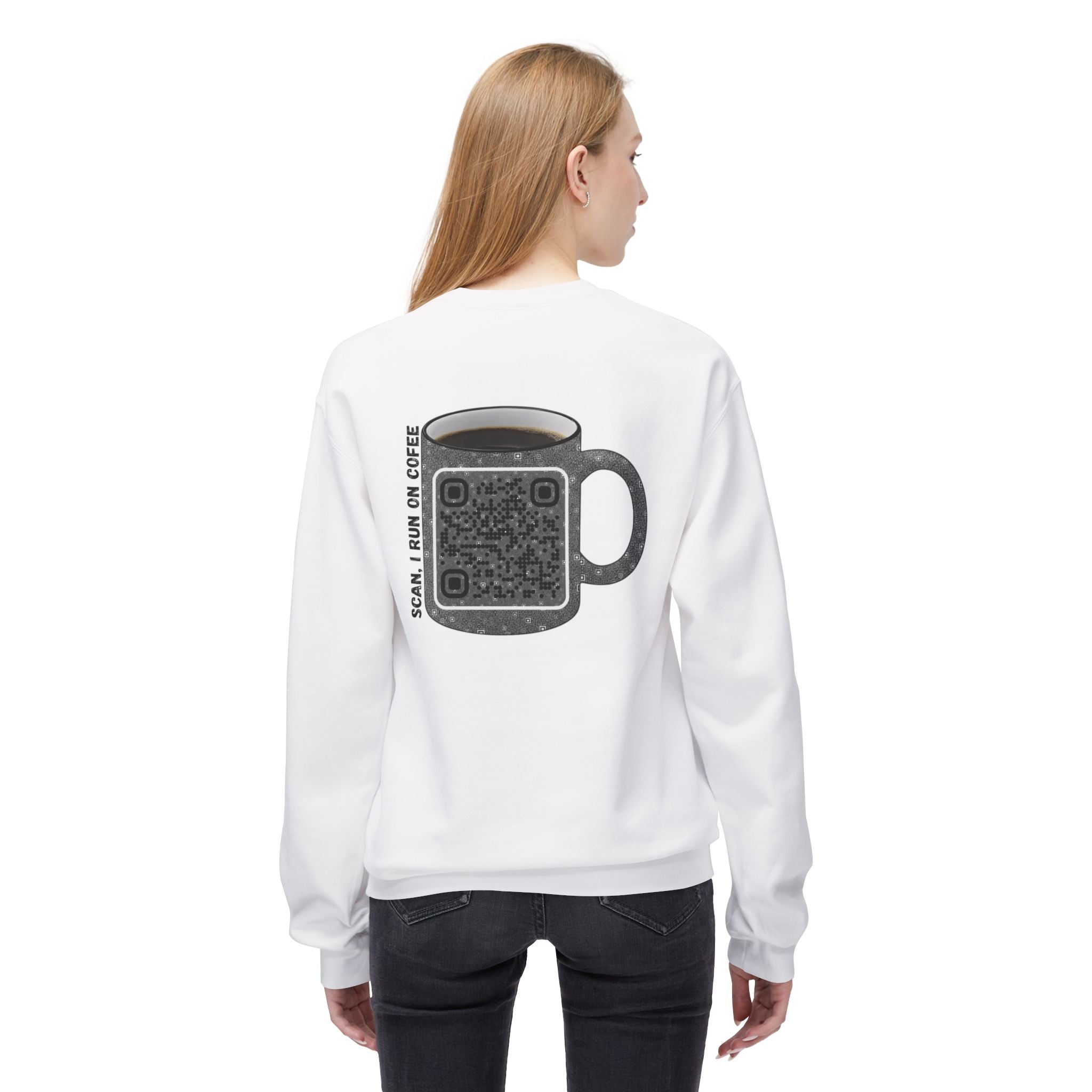 Caffeine QR Unisex Sweatshirt