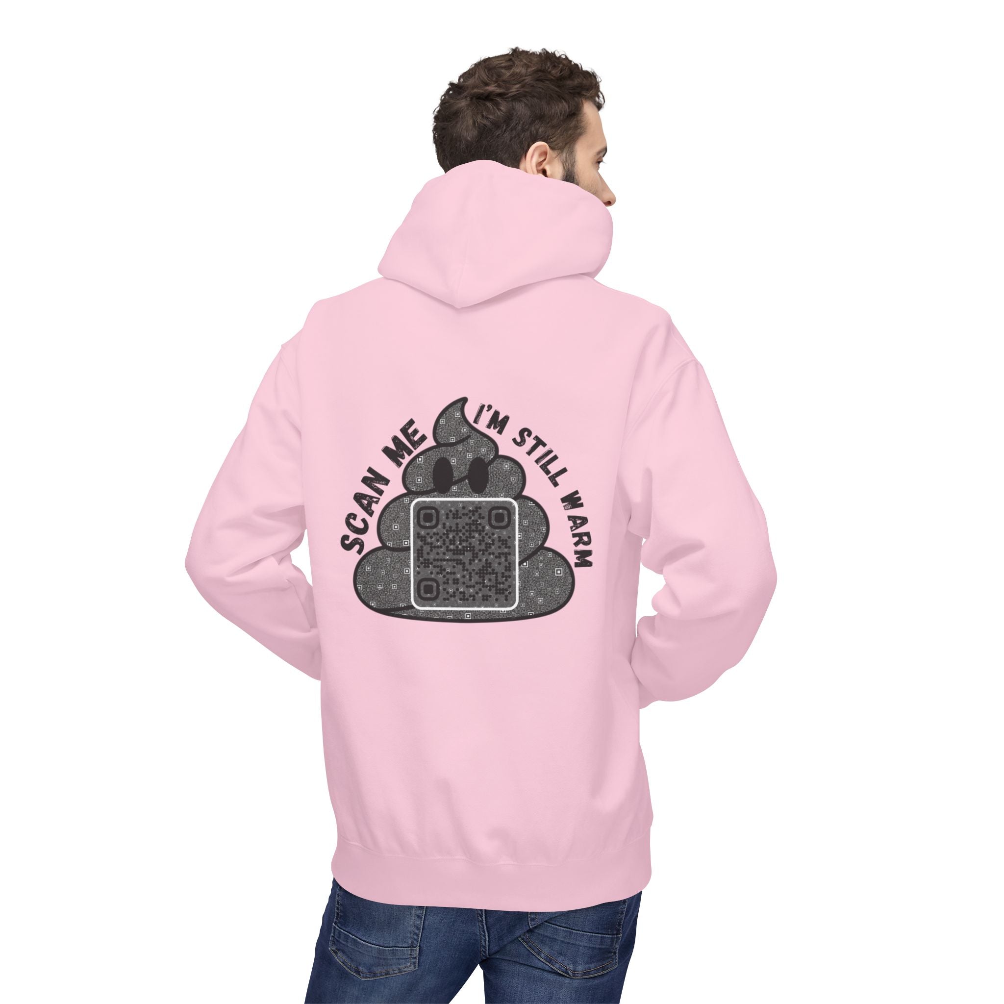 Poop QR Unisex Kangaroo Pockets Hoodie