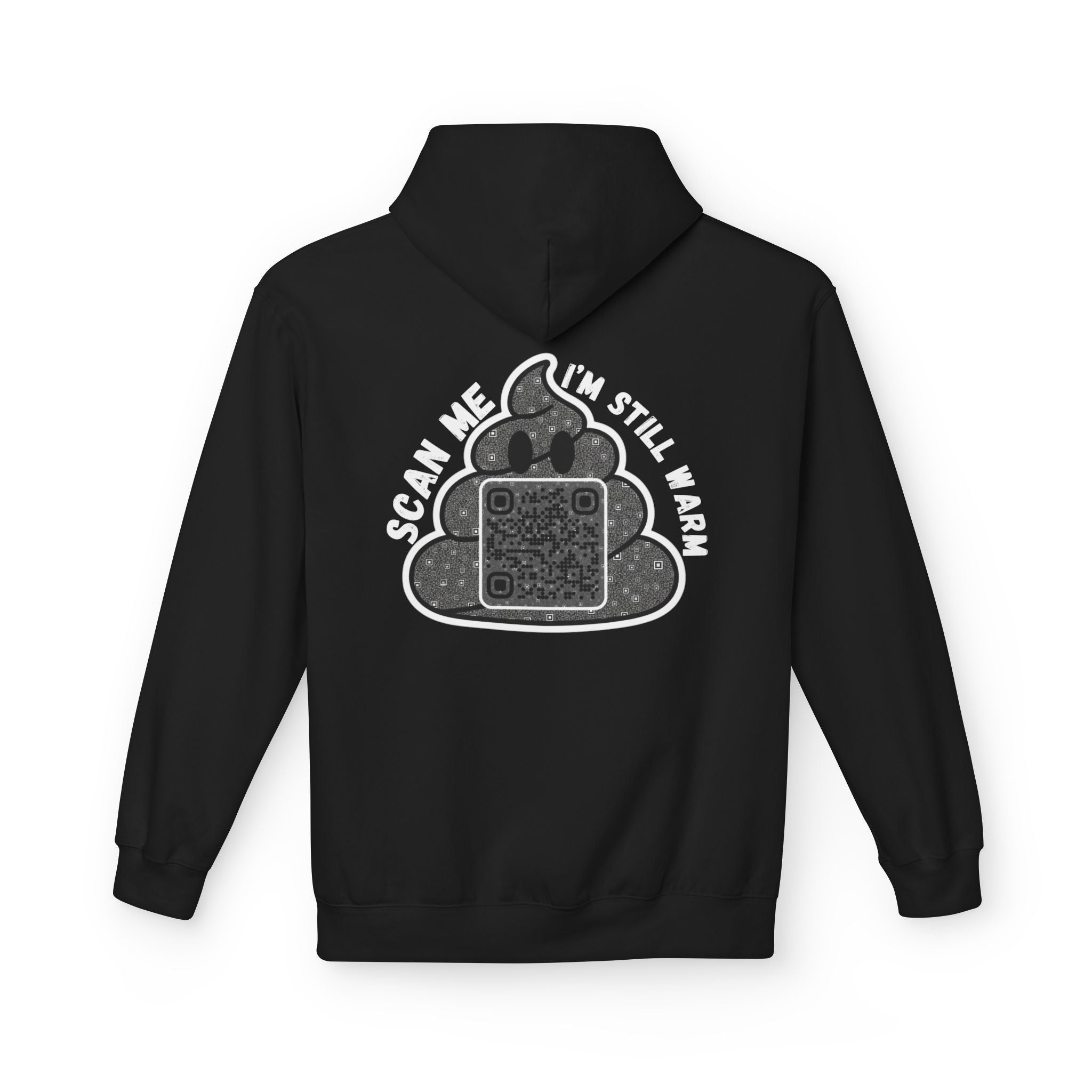Poop QR Unisex Kangaroo Pockets Hoodie