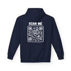 Scan For Nudes QR Man Kangaroo Pockets Hoodie